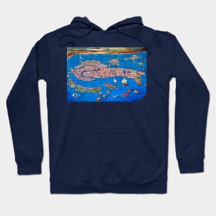 Old map of Venice Hoodie